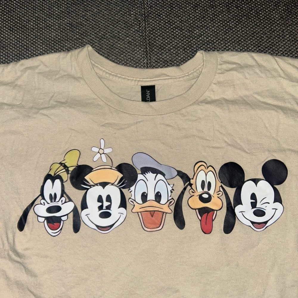 Disney Disneyland Cream Graphic T-Shirt - Picture 4 of 5